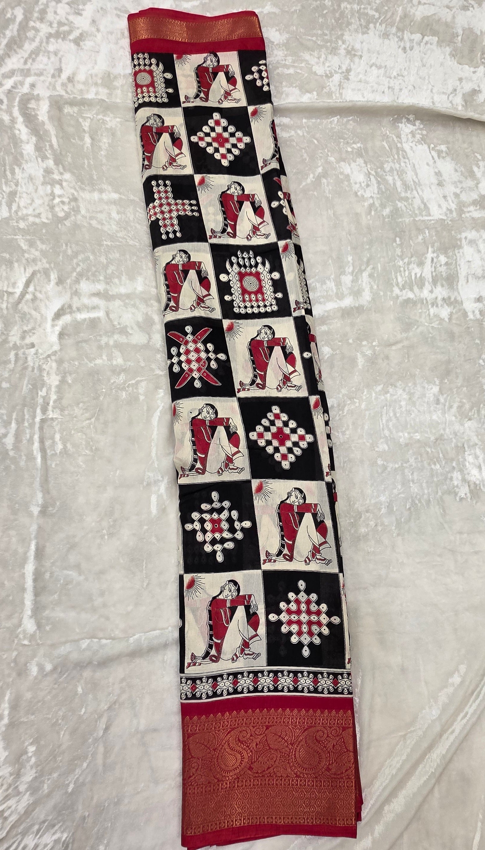 Kalamkari Print Saree