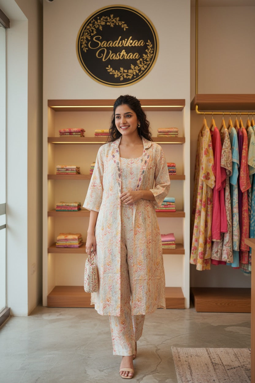 Coat Model 3 Piece Set