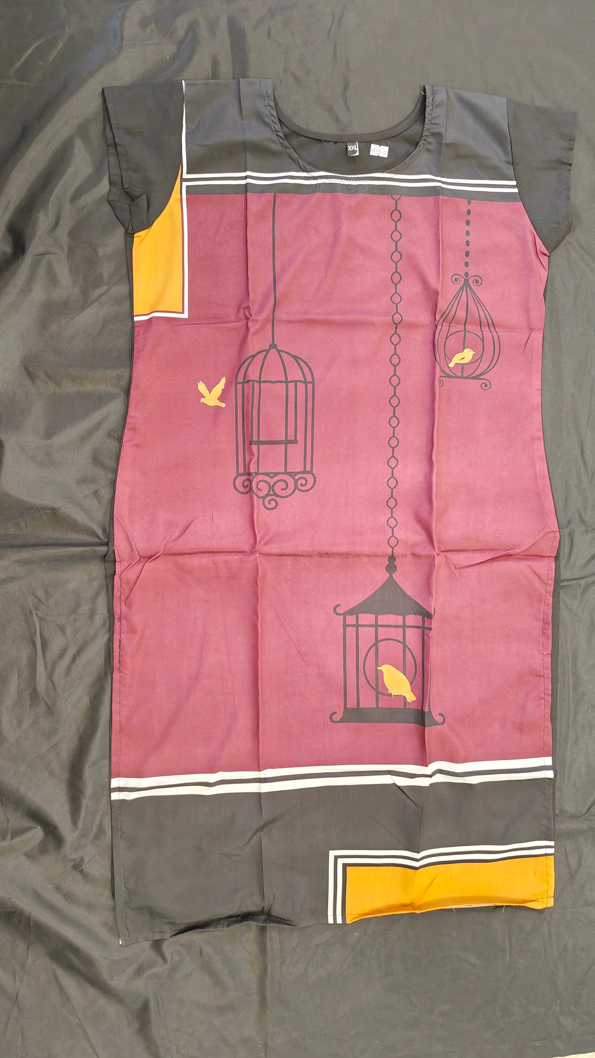 Bird Cage Print Kurti