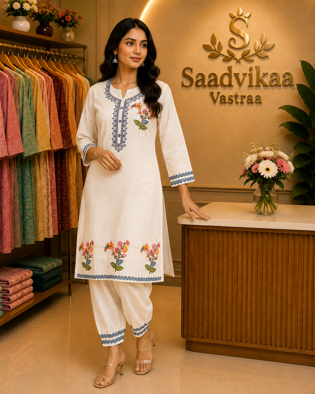 Elegant Silk Co-ord Set