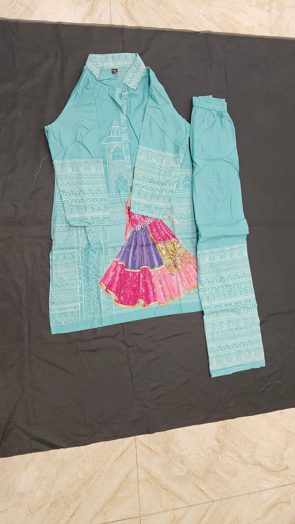 💙 Sky Blue Designer Co-Ord Set