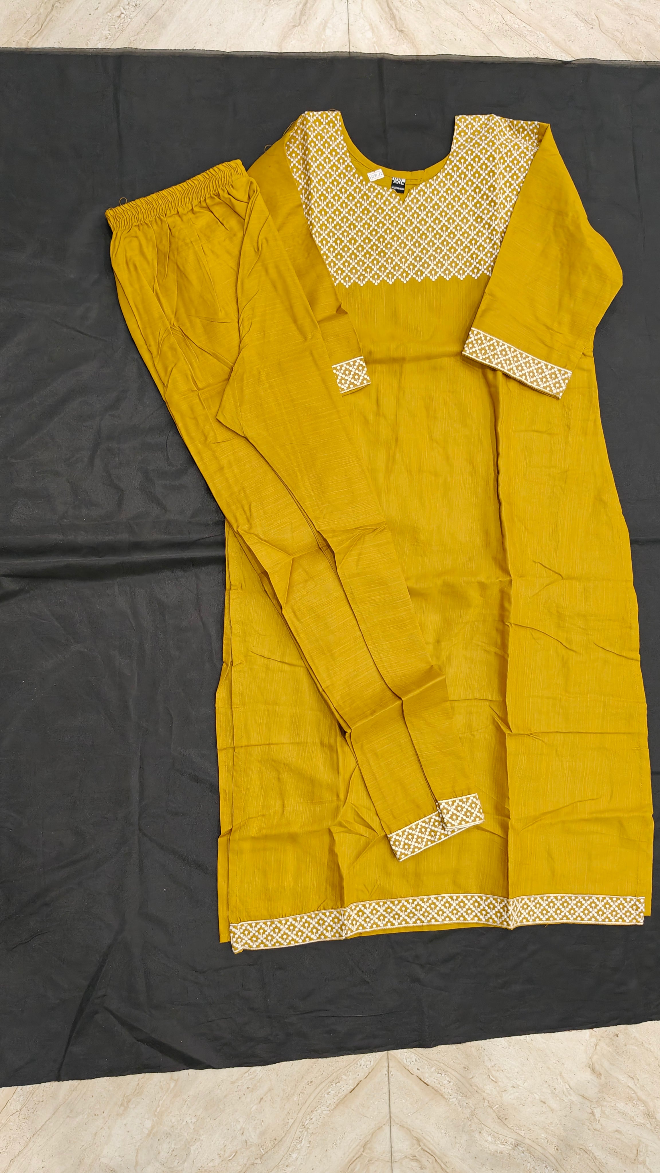 Mustard Cotton Co-ord Set