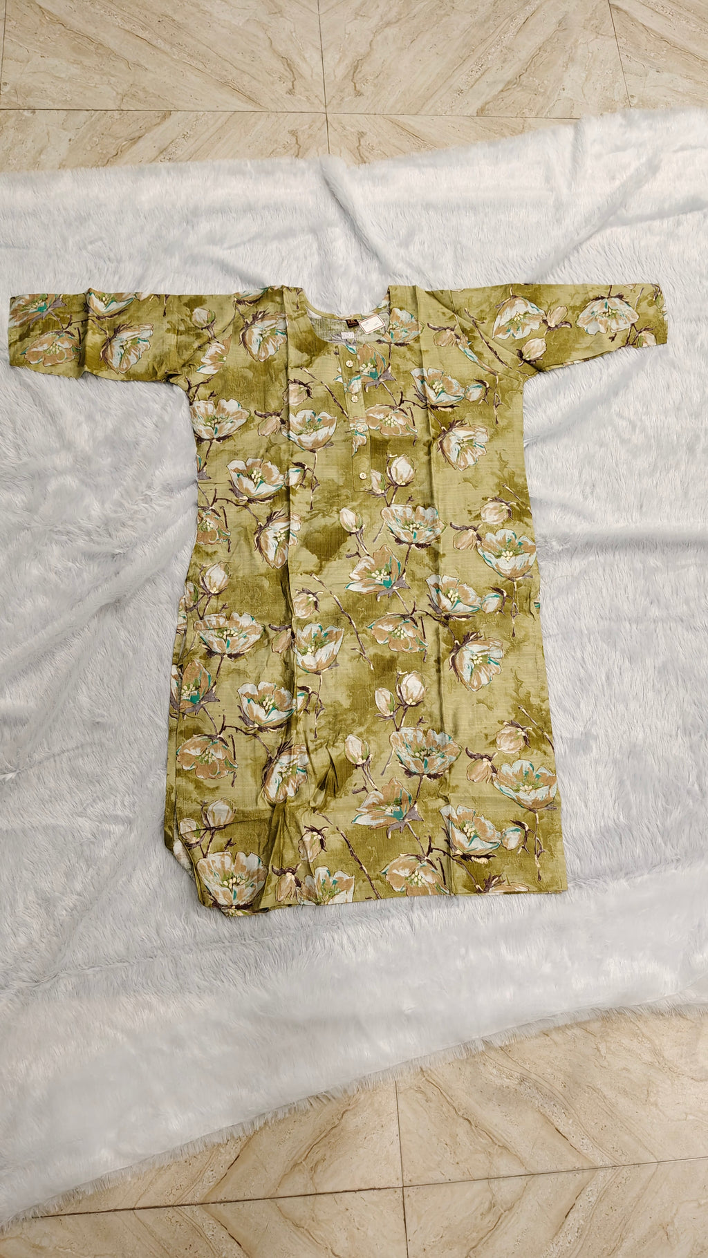Elegant Floral Half Kurti