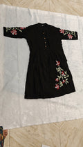 Black printed  kurti