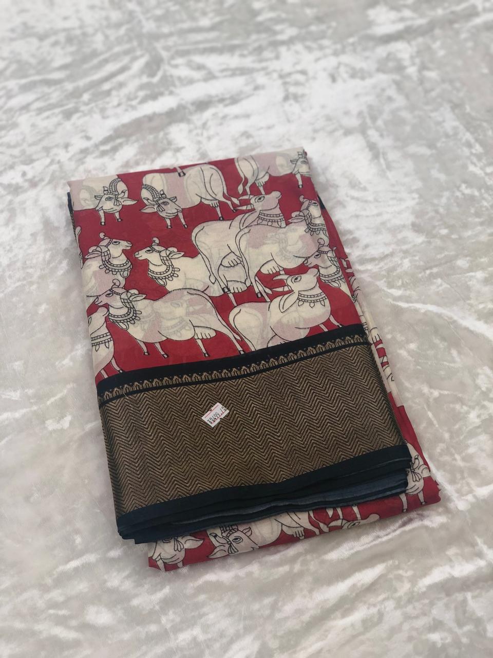 Pichwai Print kalamkari saree