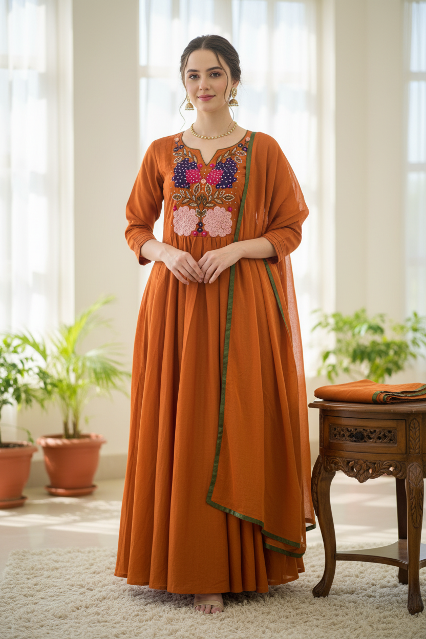 Mulchanderi 3 Piece Set