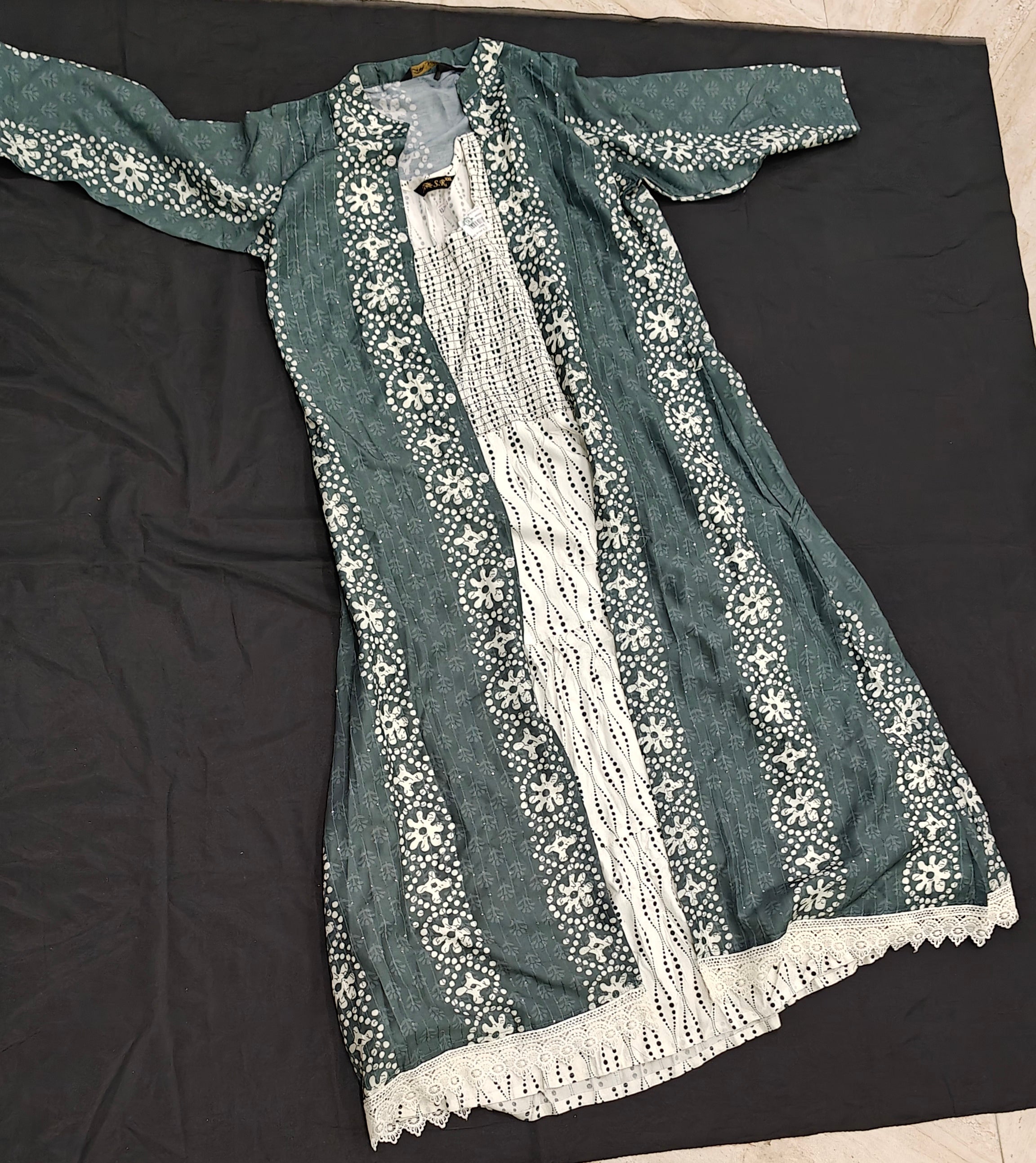 Printed Overcoat Dress