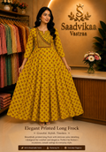 💛 Elegant Printed Long Frock